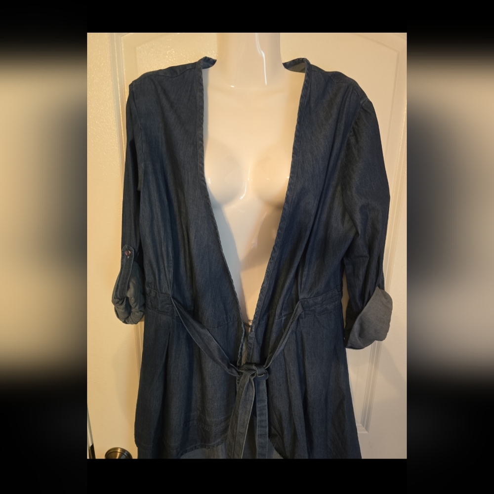 New York & Company Blue Denim Jacket - Picture 2 of 8